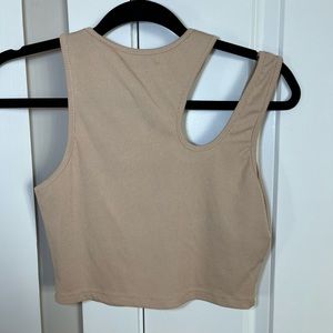 Cropped Cutout Tank Top